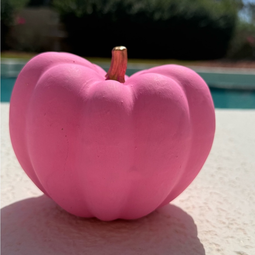 Pink Decorative Pumpkin